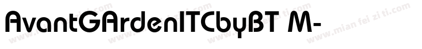 AvantGArdenITCbyBT M字体转换